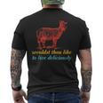 Wouldst Thou Like To Live Deliciously Vintage Men's T-shirt Back Print