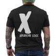 X Straight Edge Hardcore Punk Rock Band Fan Outfit Men's T-shirt Back Print