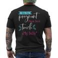 Yes I'm Pregnant Please Don't Touch My Belly Pregnancy Men's T-shirt Back Print