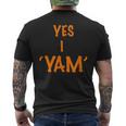 Yes I Am A Yam Couples Thanksgiving Men's T-shirt Back Print