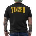 Yinzer Code Pittsburgh Pennsylvania Pa Pride Yellow Yinz Men's T-shirt Back Print