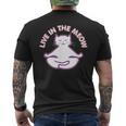 Yoga Cat Live In The Meow Yogi Kitty Meditation Lotus Pose Men's T-shirt Back Print