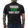 Yoruba Pride Runs Deep Ancestry Initiation Men's T-shirt Back Print