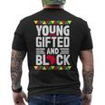 Younged And Black African Pride Black History Month Men's T-shirt Back Print