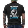 Zum Handball Geboren, Kindershirt Schwarz S für Schule Kurzärmliges Herren-T-Shirt