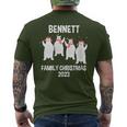 Bennett Family Name Bennett Family Christmas Men's T-shirt Back Print