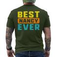 Best Nancy Ever Vintage Name Birthday Present Name Christmas Men's T-shirt Back Print