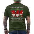 Chillin With My Gnomies Christmas Family Friend Gnomes Men's T-shirt Back Print
