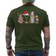 Christmas Cocktail Espresso Martini Drinking Party Bartender Men's T-shirt Back Print