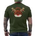 Christmas Gym Workout Reindeer Kettlebell Xmas For Gym Lover Men's T-shirt Back Print