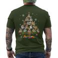 Cute Rabbit Bunny Christmas Tree Pet Rabbit Lover Christmas Men's T-shirt Back Print