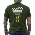 Drag Racing Christmas Tree Racing Horsepower Men's T-shirt Back Print