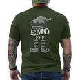 The Emo Elf Matching Group Family Christmas Men's T-shirt Back Print