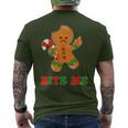 Gingerbread Man Bite Me Christmas Cookie Costume Men's T-shirt Back Print