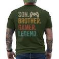 Gaming For Nage Boys 8-16 Year Old Christmas Gamer Men's T-shirt Back Print