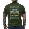 Happy Hanukkah Ya Filthy Schmuck Jewish Chanukah Christmas Men's T-shirt Back Print
