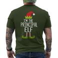 I'm The Principal Elf Christmas Family Costume Men's T-shirt Back Print