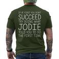 Jodie Name Personalized Birthday Christmas Joke Men's T-shirt Back Print