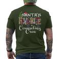 Merry Christmas Santa's Favorite Counseling Crew Men's T-shirt Back Print