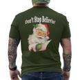 Retro Santa Claus Dont Stop Believing In SantaMen's T-shirt Back Print