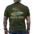 Santa Cruz Ca California Surfboard T-Shirt mit Rückendruck