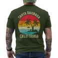 Vacaciones Familiaresintage Retro California Santa Barbara Beach Camiseta Hombre Estampado Espalda