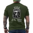 Yolo Lol Jk Brb Jesus Christmas X Mas Religious Christ Men's T-shirt Back Print