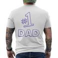 1 Dad Father's Day Daddy Mens Back Print T-shirt