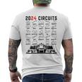 2024 Schedule Formula Racing Formula Fan Car Black Men's T-shirt Back Print