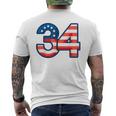 34 Guilty Trial Judge Usa Flag Men's T-shirt Back Print