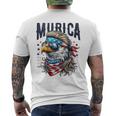 4Th Of July Patriotic Eagle July 4Th Usa Murica Men's T-shirt Back Print