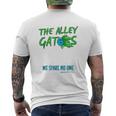 Alley Gator Bowling Mens Back Print T-shirt