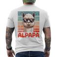 Alpapaatertag Bester Papa Alpaka Raglan T-Shirt mit Rückendruck