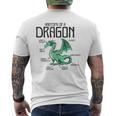 Anatomy Of A Dragon Lover For Women Reptile 2 Men's T-shirt Back Print