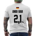 Andi Bar Sauftrikot X Malle Party Trikot Deutschland T-Shirt mit Rückendruck