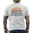 Anna Maria Island Fl Vintage Boating 70S Retro Boat Men's T-shirt Back Print