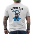 Autism Dad Ninja Martial Arts Father Mens Back Print T-shirt