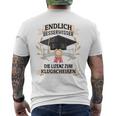 Bachelor Graduation Saying Exam Bestanden Uni Gra T-Shirt mit Rückendruck
