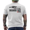 Barrett 50 Cal Gun Love 2Nd Amendment Adult Pro Gun Army Men's T-shirt Back Print