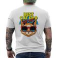 Best Cat Dad Ever Cat Lovers Mens Back Print T-shirt