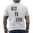 Best Pa Ever Cute Adults Papa Dad Grandpa Raglan T-Shirt mit Rückendruck