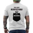 Best Surveyor Premium Beards Surveying Land Tee Mens Back Print T-shirt