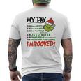 I Am Booked Grinch Schedule Mens Back Print T-shirt