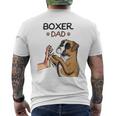 Boxer Dog Papa T-Shirt mit Rückendruck