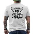 Brick Mason Never Underestimate Dad Skills Bricklayer Men's T-shirt Back Print