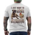 Bullmastiff Hunderasse Ich Möchte Nur Bücher Lesen Und Meine Streicheln T-Shirt mit Rückendruck