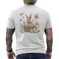 Bunny Easter Bunny Easter Egg Men's T-shirt Back Print