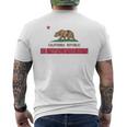 California Republic Flag California Souvenir T-Shirt mit Rückendruck