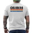 Calimera Italia Retro 70S 80S Style Manga Larga Camiseta Hombre Estampado Espalda