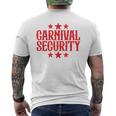 Carnival Security Carnival Party Family Carnival Crew Men's T-shirt Back Print